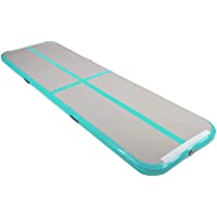 HIRAM Colchoneta para Volteretas 600 x 100 x 10 cm Colchoneta de Gimnasia Inflable Tumbling Mat Gimnasia para Gimnasio…